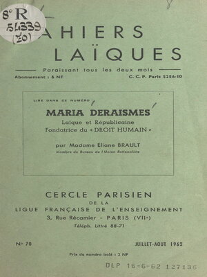 cover image of Maria Deraismes